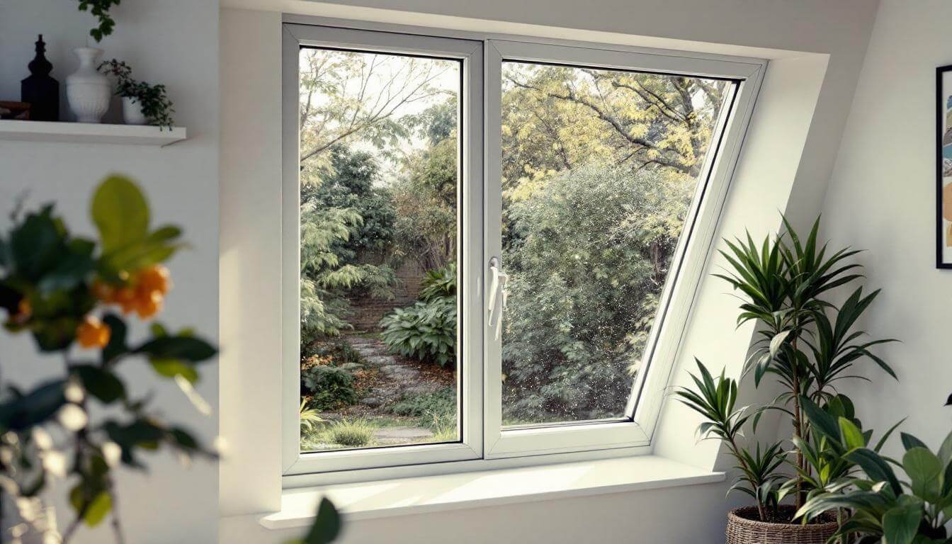 ventana medio abierta