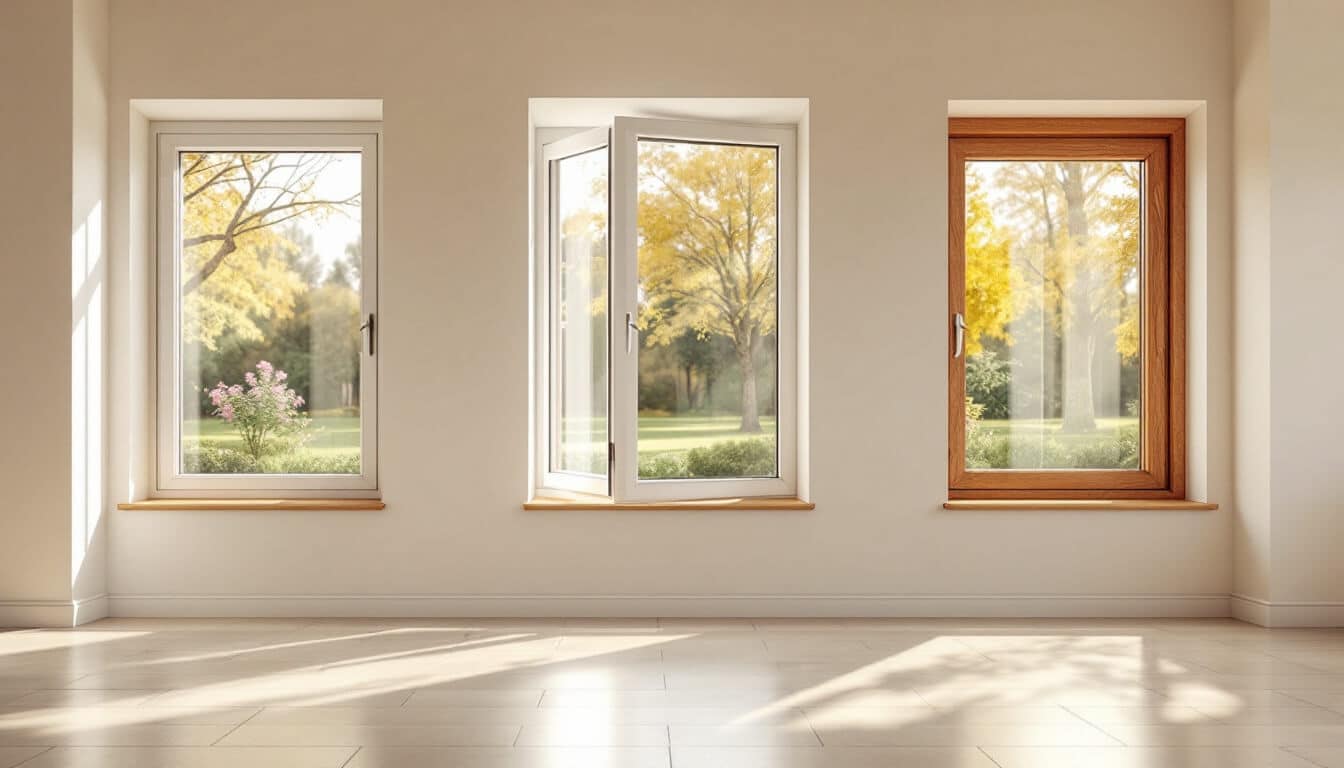 ventanas en sala blanca