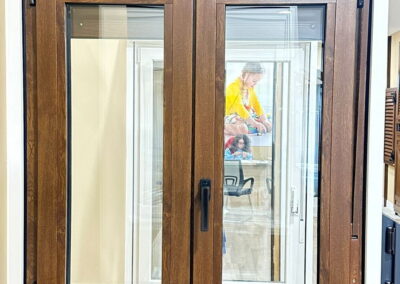 ventana pvc s76 estilo madera