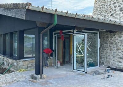 cerramiento de terraza en chalet