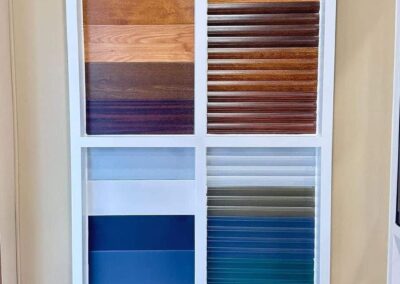 muestrario con colores para ventana